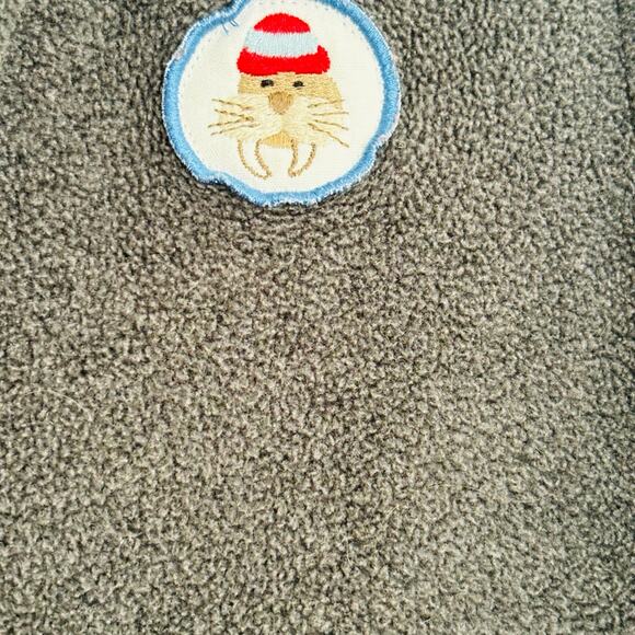 Janie and Jack Boys Walrus Half Zip Pullover Fleece Size 4T - Picture 4 of 4